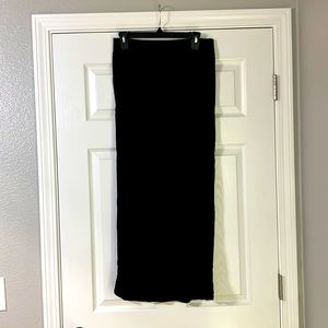 Black maxi skirt